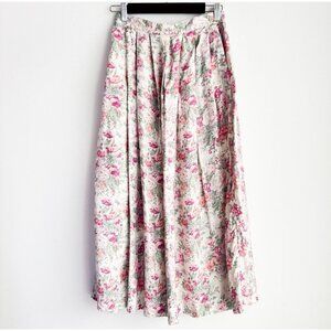 Vintage Significance Floral Cottage core Midi Skirt 8
